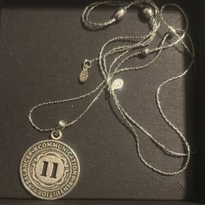 Alex and Ani Silver Necklace with Balance Pendant